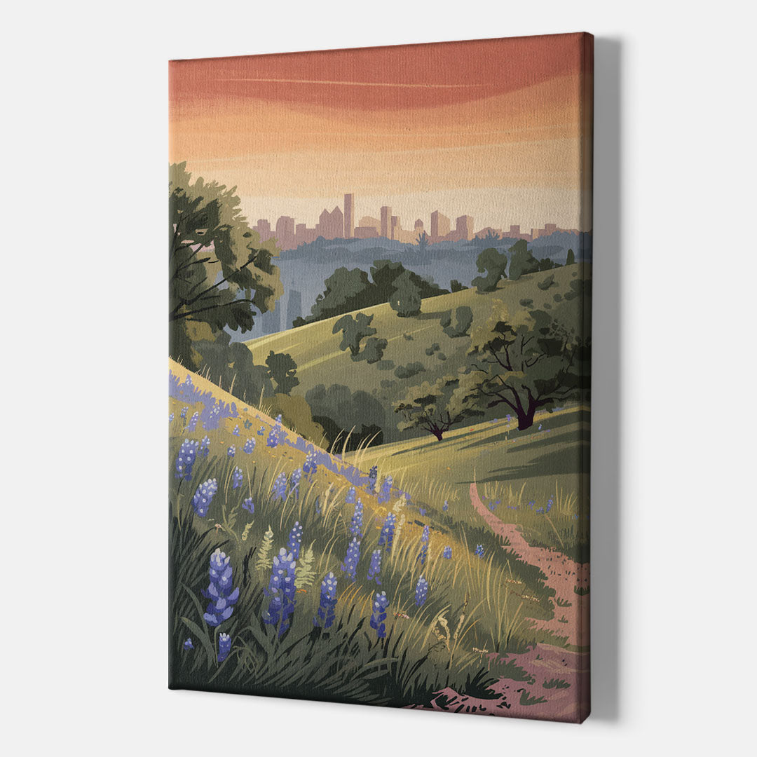 Austin Texas Hill Country - Canvas Wall Art Indoor