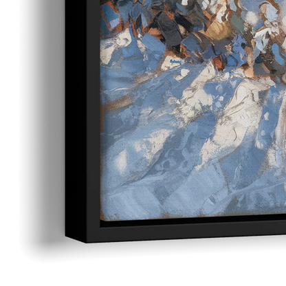 Park City Mountain Views - Close-Up Black Frame Canvas