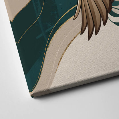Eugene Ducks Fan Design Canvas Close Up