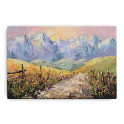 Bozeman Mountain Views - Canvas Wall Art