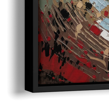 Albuquerque Lobo Pride - Close-Up Black Frame Canvas