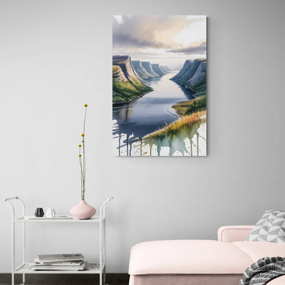 Gros Morne Fjords - Canvas Wall Art Living Room