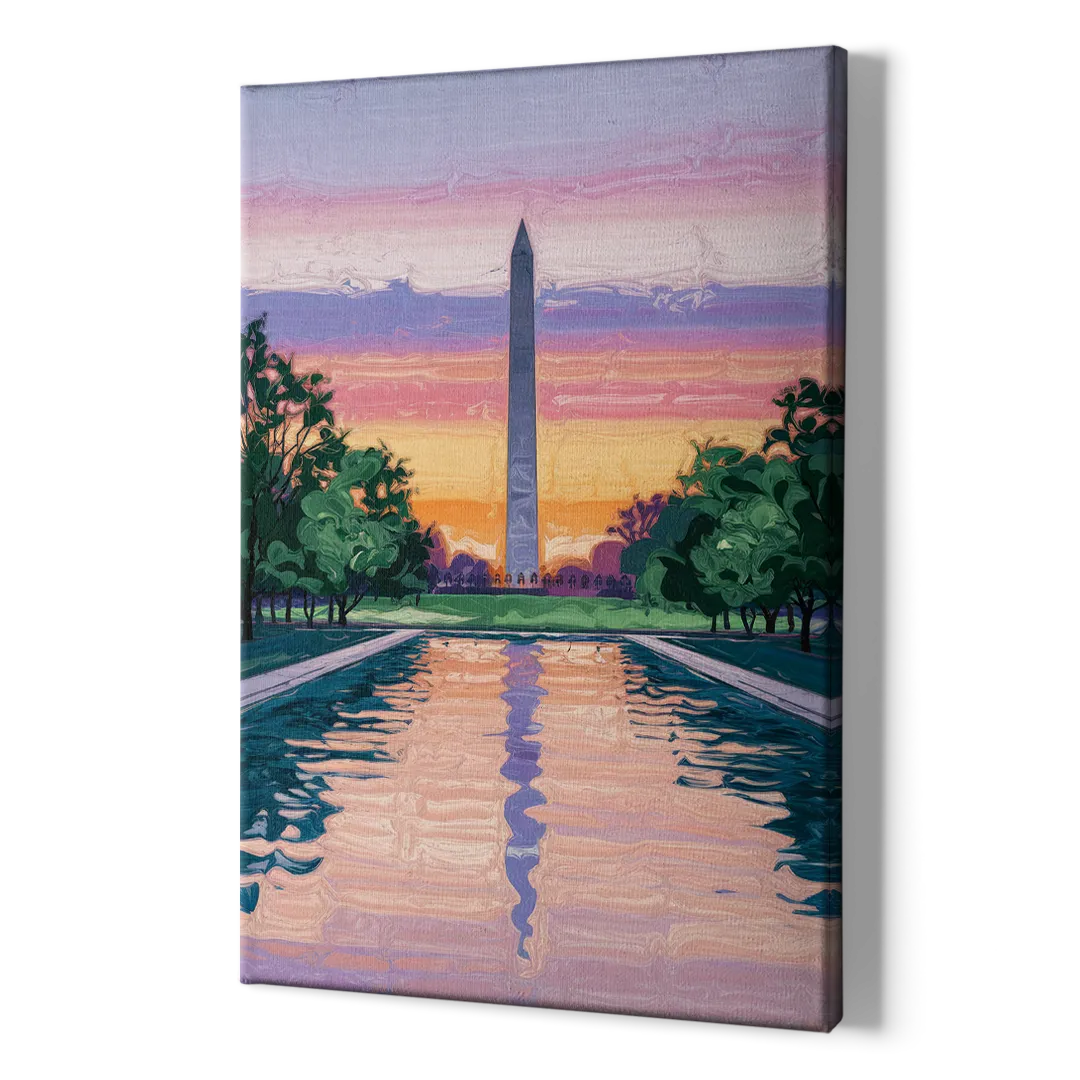 Washington Monument View - Canvas Print Art Sides