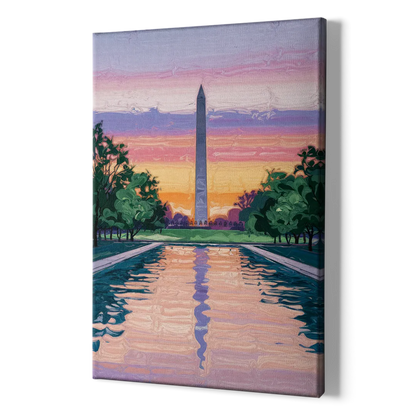 Washington Monument View - Canvas Print Art Sides