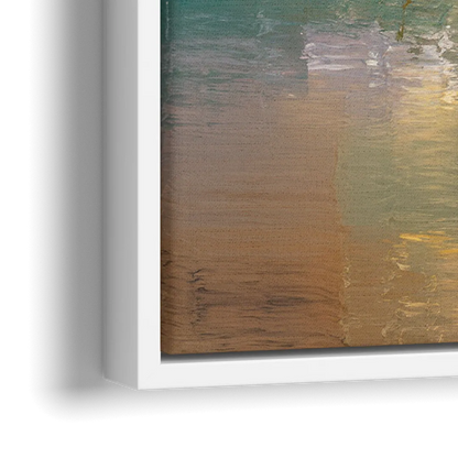 Ashland Sunset Horizon - Close-Up White Frame Canvas