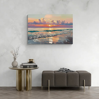 Naples Sunset Over The Gulf - Canvas Wall Art Living Room