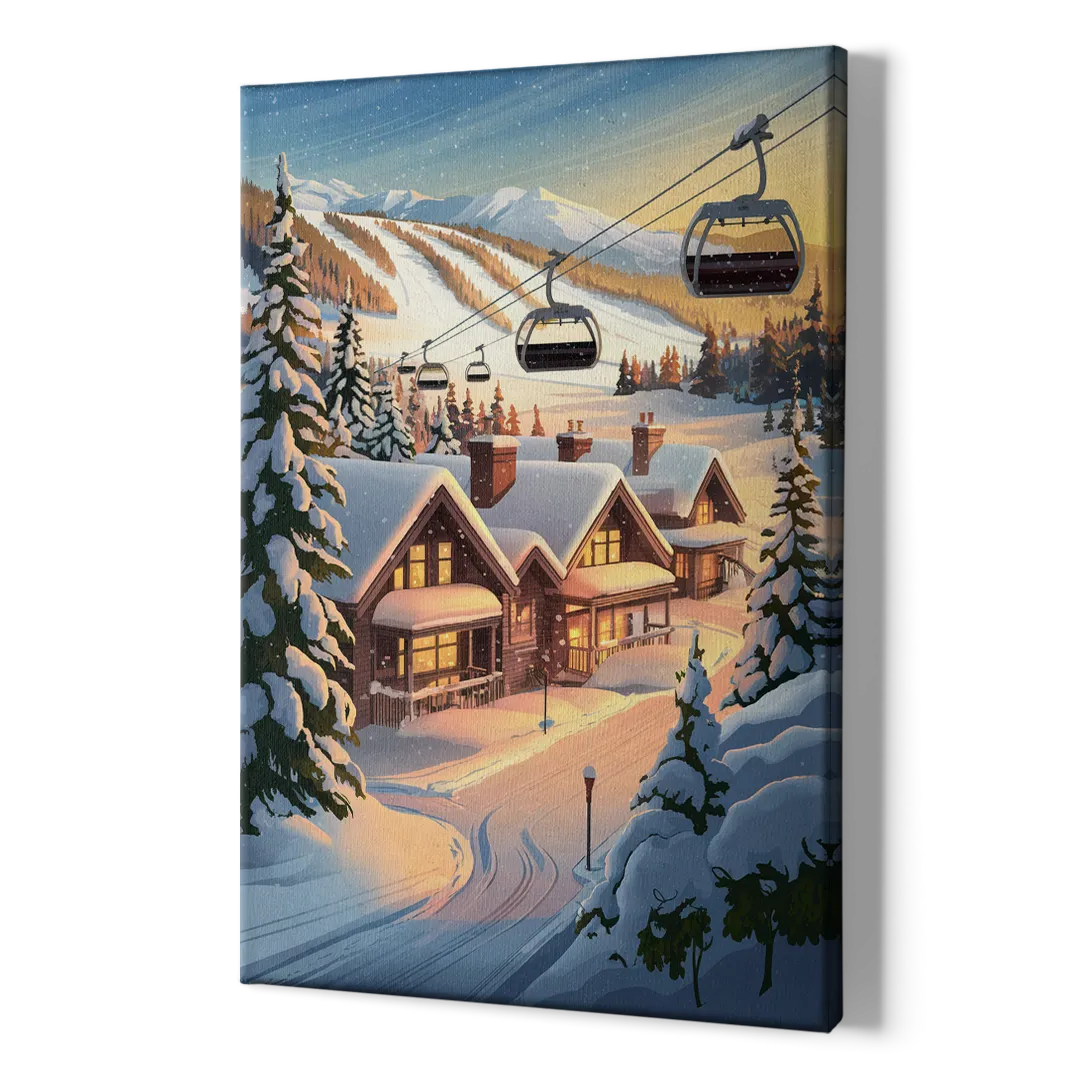 Park City Snowy Landscape - Canvas Print Art Sides