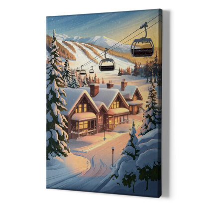 Park City Snowy Landscape - Canvas Print Art Sides