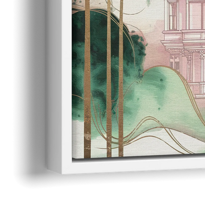 San Jose Urban Charm - Close-Up White Frame Canvas