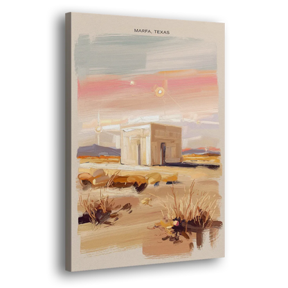 Marfa Scenic Beauty - Canvas Print Art Sides