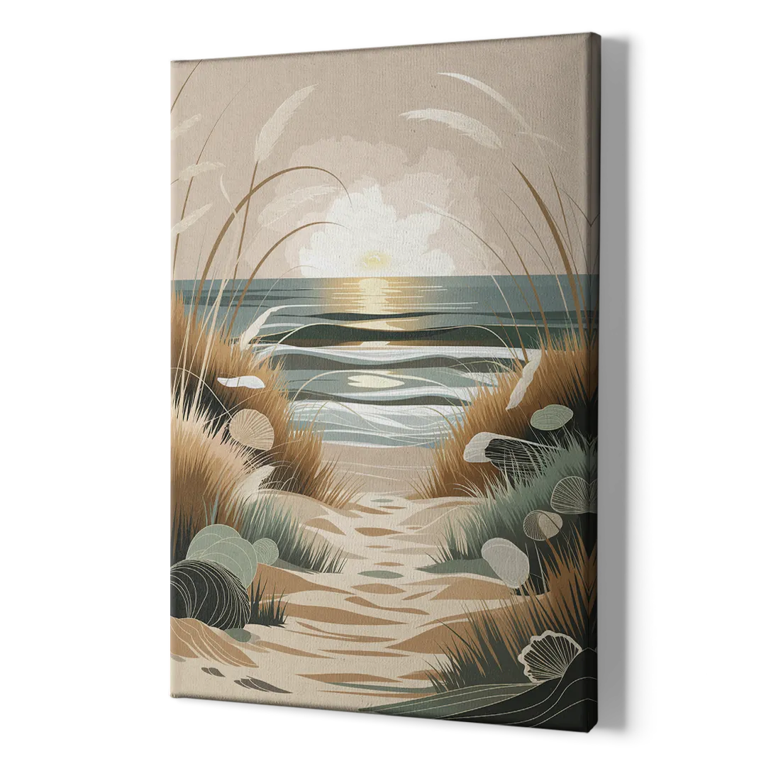Galveston Coastal Vibes - Canvas Print Art Sides