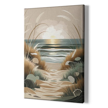 Galveston Coastal Vibes - Canvas Print Art Sides