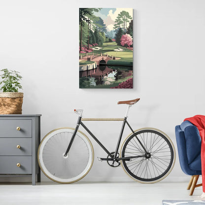 Augusta Scenic Golf Course - Canvas Wall Art Living Room