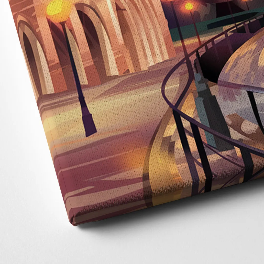 San Antonio Downtown Vibes Canvas Close Up