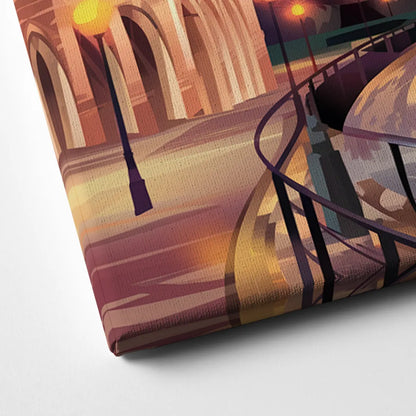 San Antonio Downtown Vibes Canvas Close Up