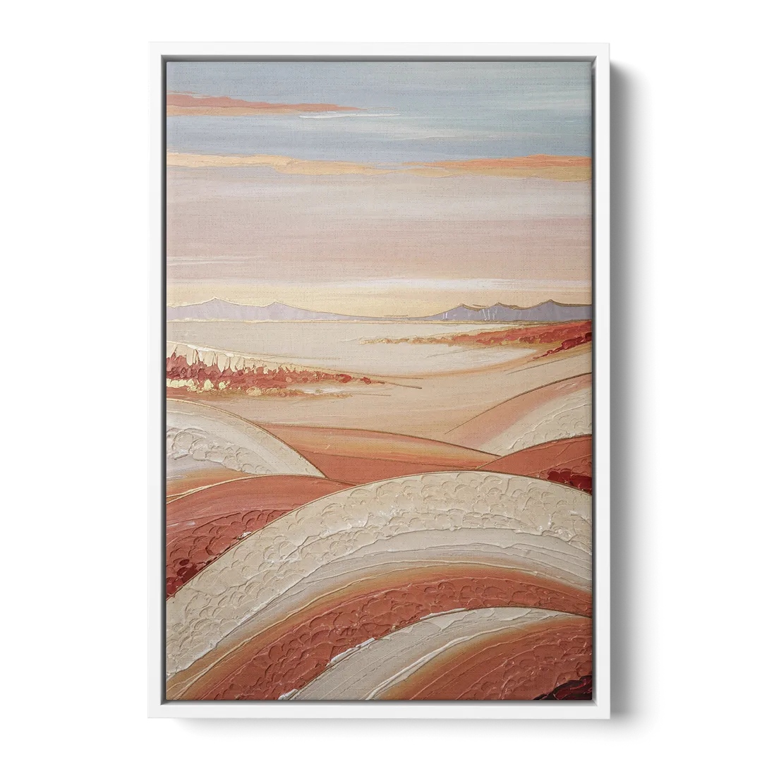 Marfa Texas Horizon - White Frame Canvas