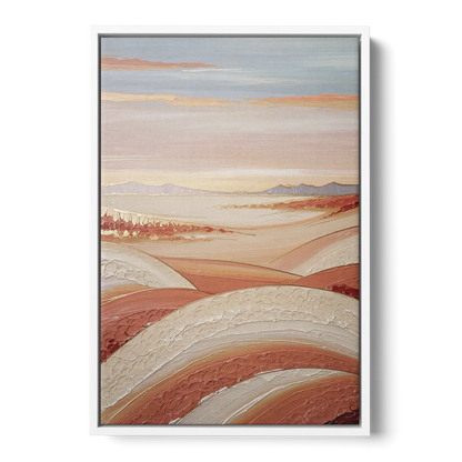 Marfa Texas Horizon - White Frame Canvas