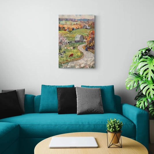 Lancaster PA Seasons - Canvas Wall Art Living Room