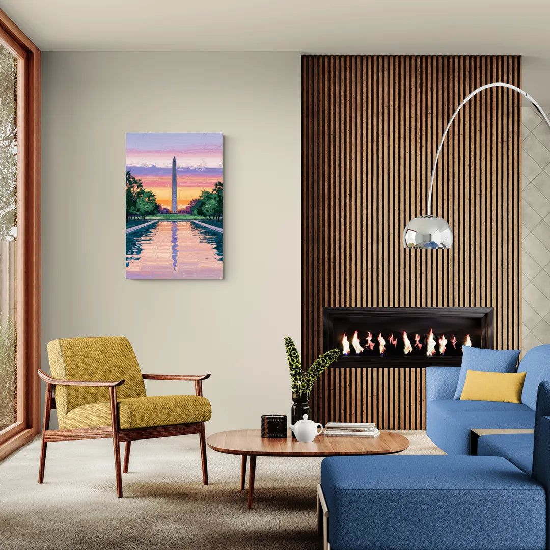 Washington Monument View - Canvas Wall Art Living Room