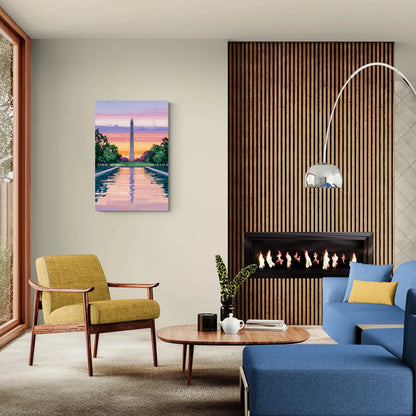 Washington Monument View - Canvas Wall Art Living Room