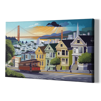 San Francisco Urban Landscape - Canvas Print Art Sides