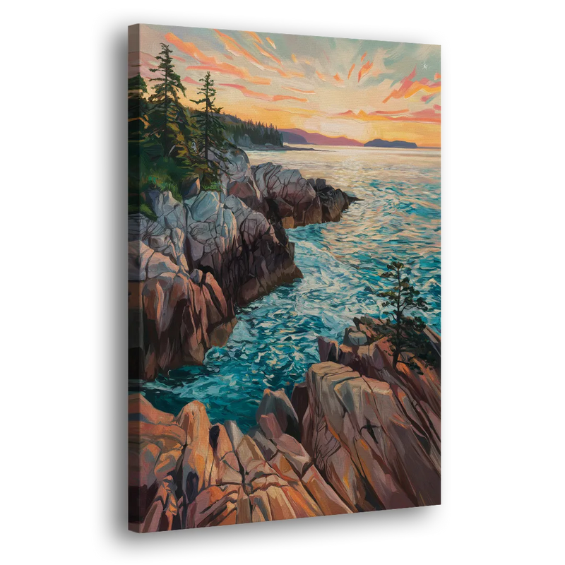 Bar Harbor Acadia National Park - Canvas Print Art Sides