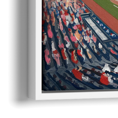 Washington Nationals Baseball - Close-Up White Frame Canvas