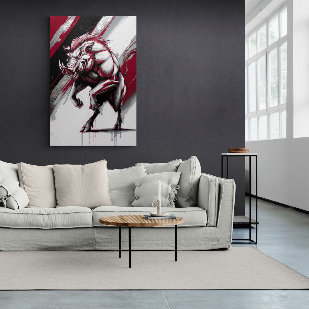 Little Rock Razorbacks Tribute - Canvas Wall Art Living Room