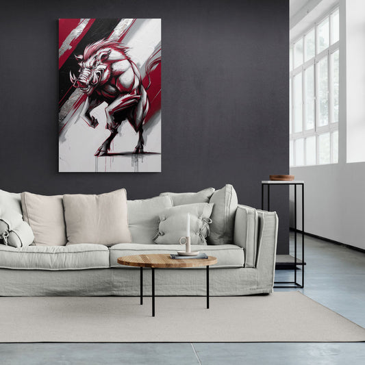 Little Rock Razorbacks Tribute - Canvas Wall Art Living Room
