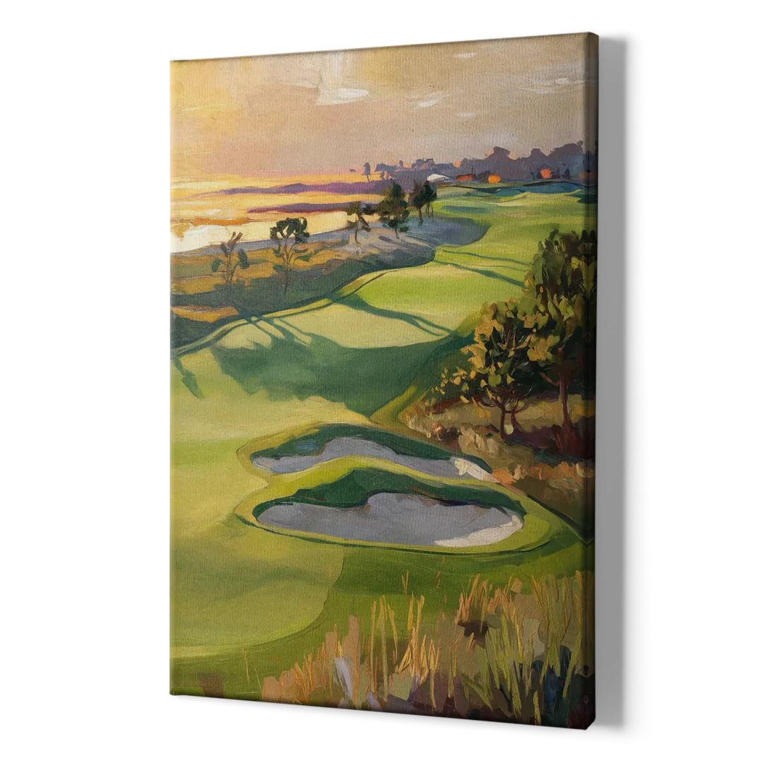 Hilton Head Island Golf Course Serenity - Canvas Print Art Sides
