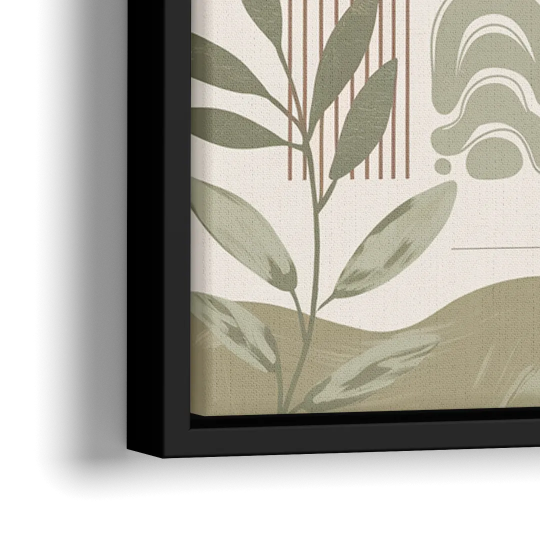 Bozeman Downtown Charm - Close-Up Black Frame Canvas