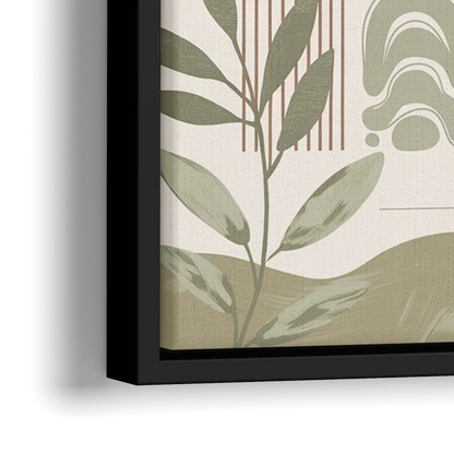 Bozeman Downtown Charm - Close-Up Black Frame Canvas