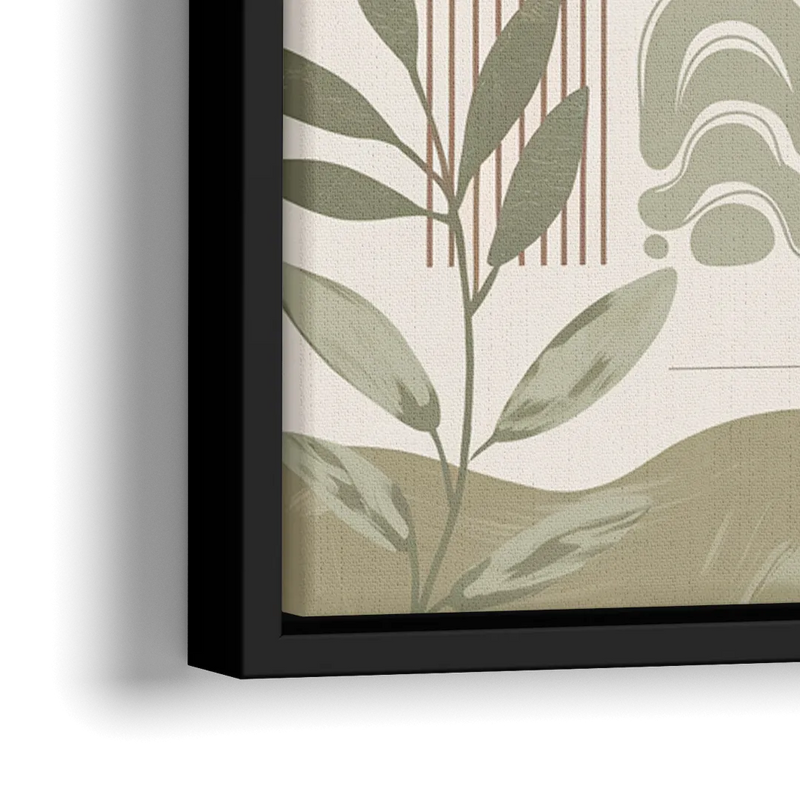 Bozeman Downtown Charm - Close-Up Black Frame Canvas