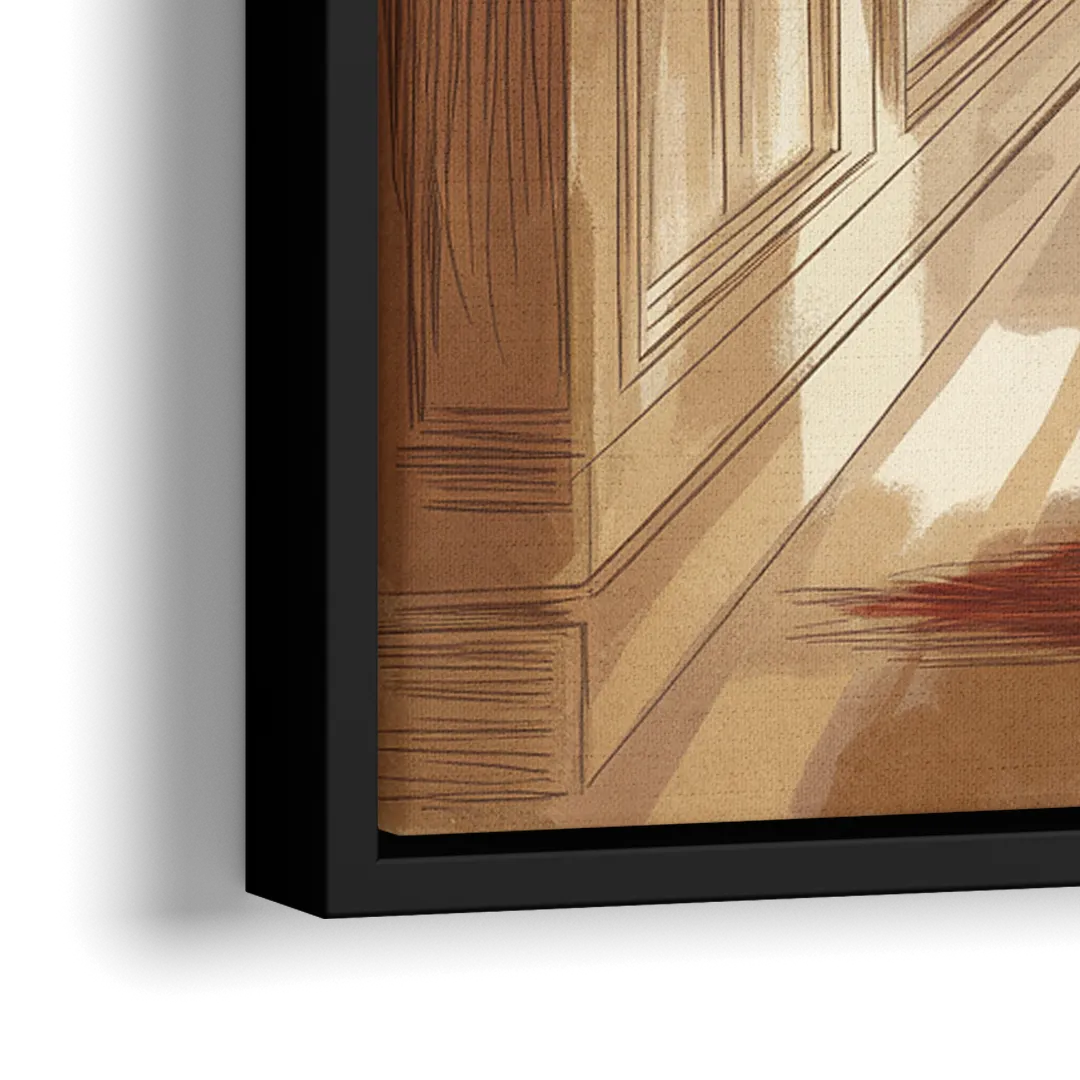 Salem Witch Trials Tribute - Close-Up Black Frame Canvas