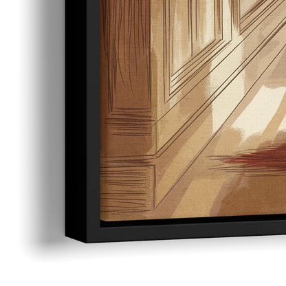 Salem Witch Trials Tribute - Close-Up Black Frame Canvas