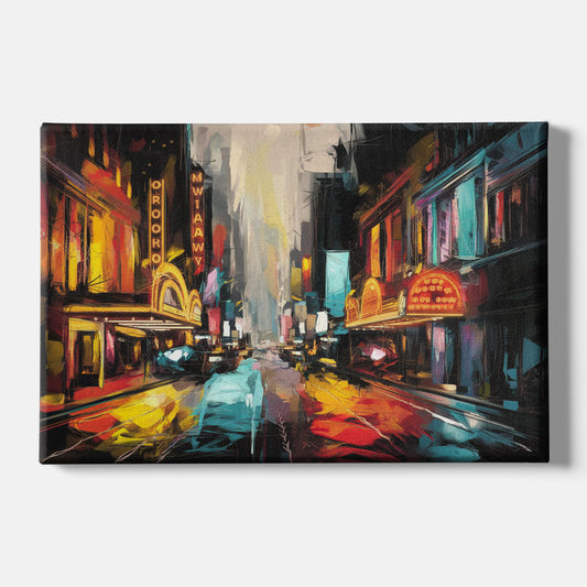 New York City Broadway Lights - Canvas Wall Art