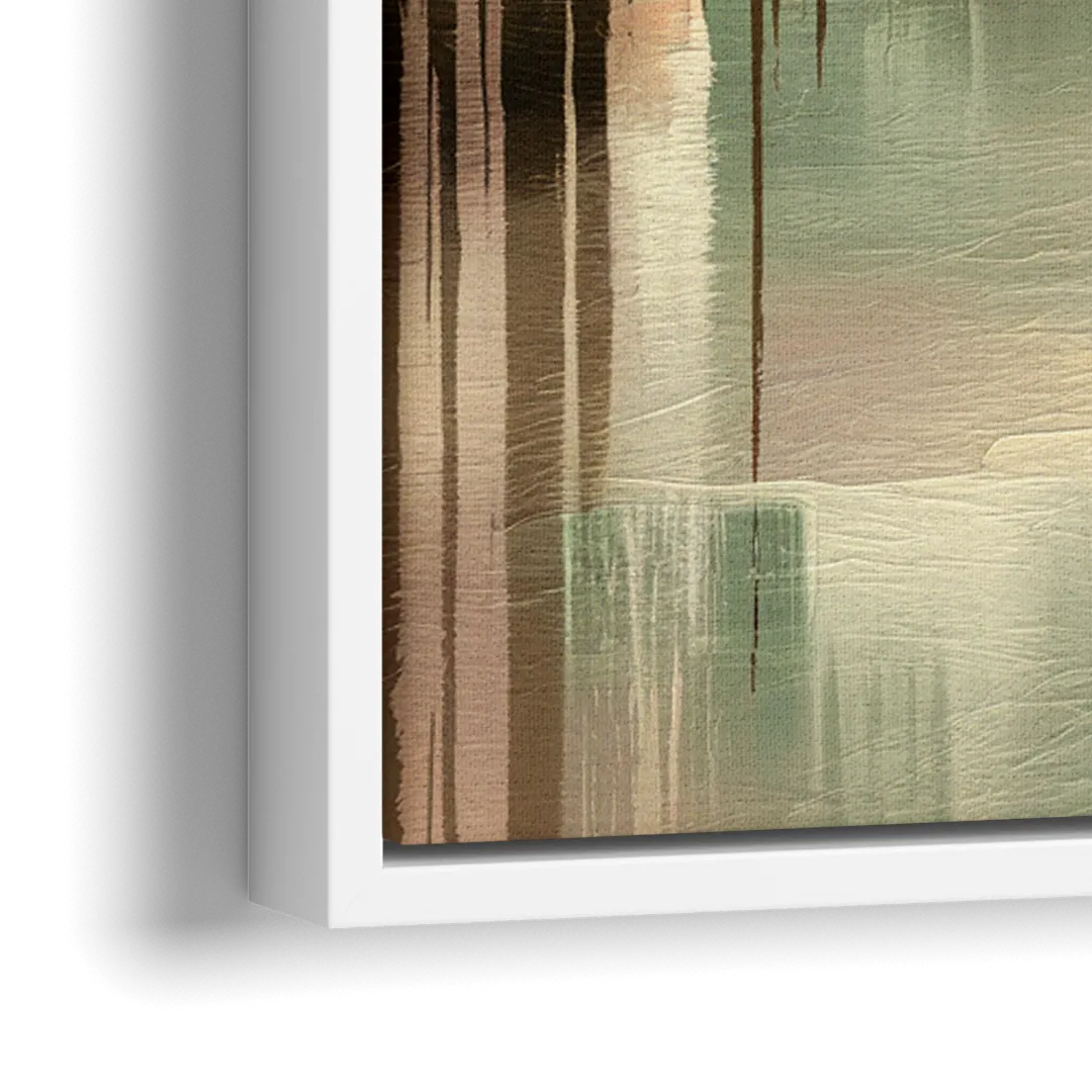 Spokane Riverfront Views - Close-Up White Frame Canvas