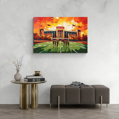 Lubbock Classic Red Raiders - Canvas Wall Art Living Room