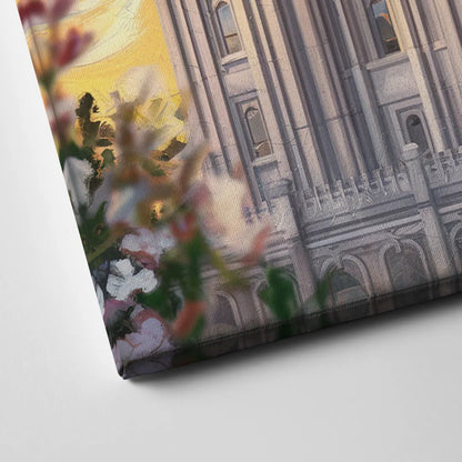 Salt Lake City Temple Square Canvas Close Up