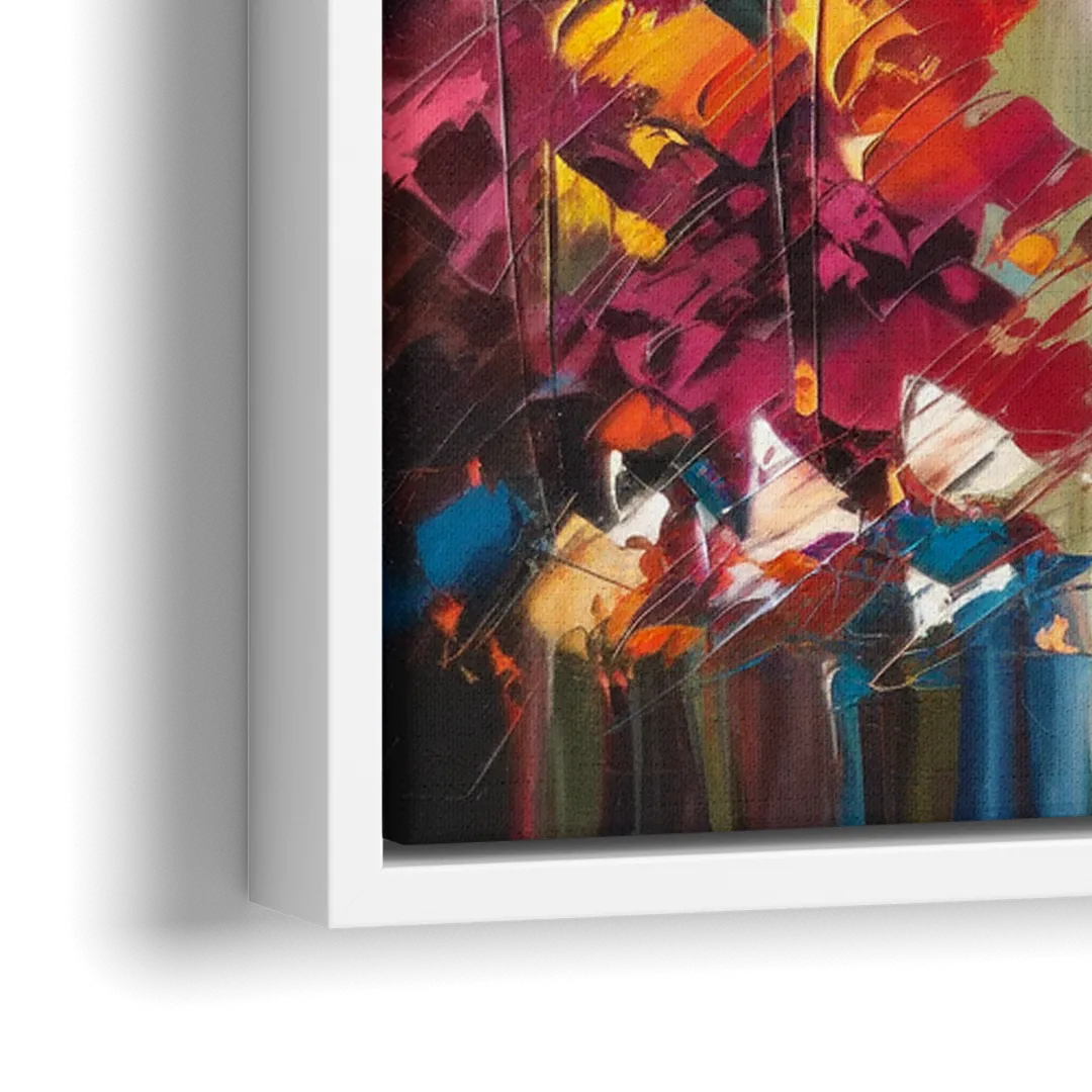 Breckenridge Alpine Landscape - Close-Up White Frame Canvas