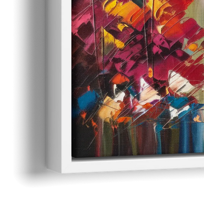 Breckenridge Alpine Landscape - Close-Up White Frame Canvas