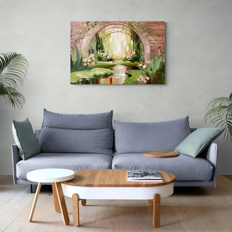 Fort Worth Botanical Gardens View - Canvas Wall Art Living Room