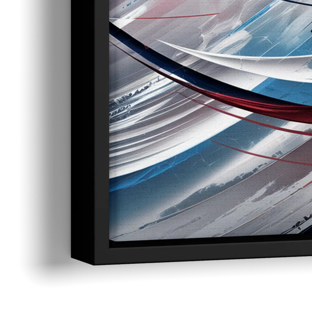 Washington Capitals Hockey - Close-Up Black Frame Canvas