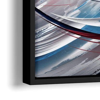 Washington Capitals Hockey - Close-Up Black Frame Canvas