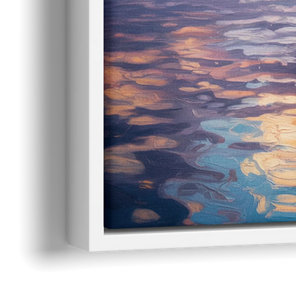 Vancouver Cityscape - Close-Up White Frame Canvas