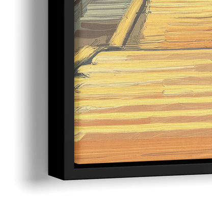 Philadelphia Art Museum Steps - Close-Up Black Frame Canvas