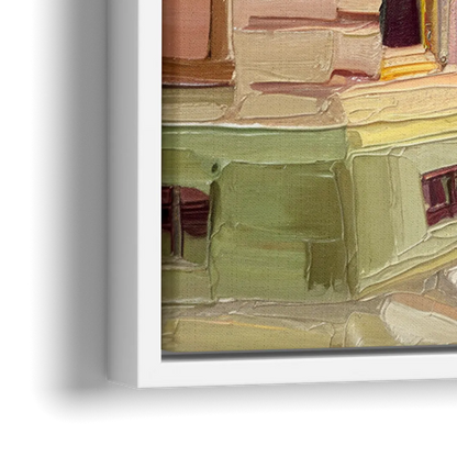 Dunedin Historic Architecture - Close-Up White Frame Canvas