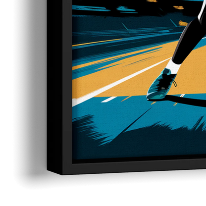 Jacksonville Jaguars Fans - Close-Up Black Frame Canvas