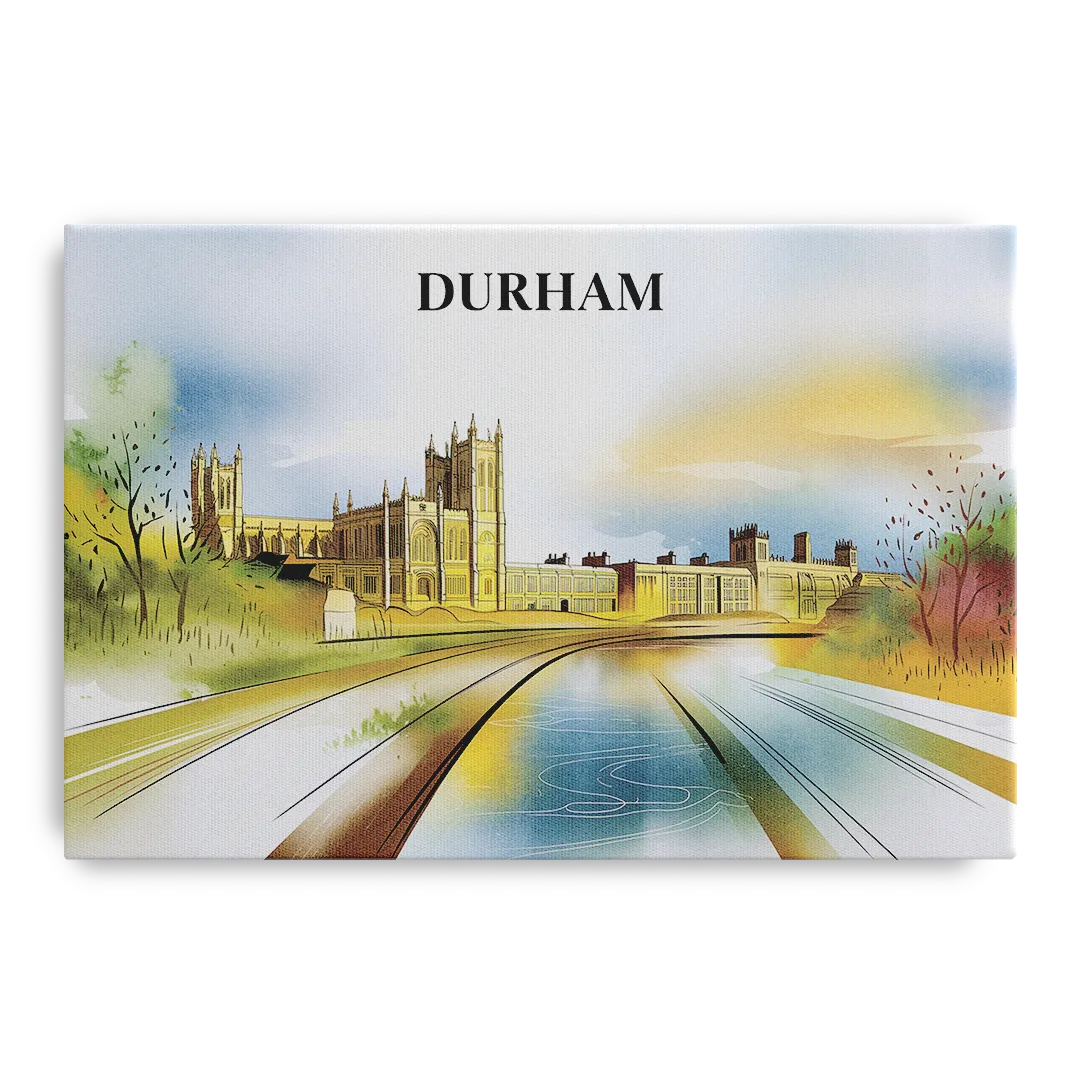 Durham Cultural Landmarks - Canvas Wall Art