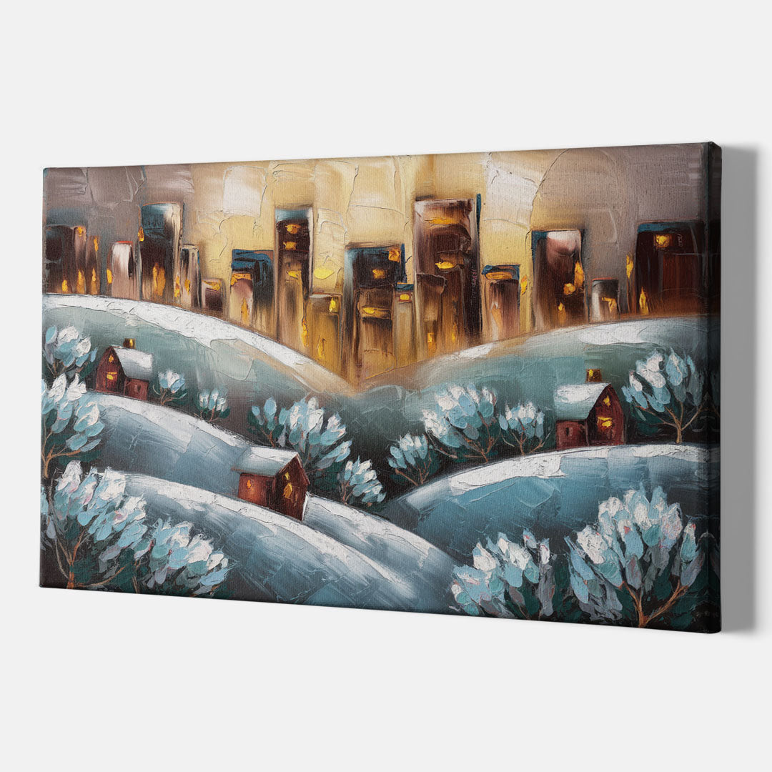 Fort Wayne Winter Wonderland - Canvas Wall Art Indoor